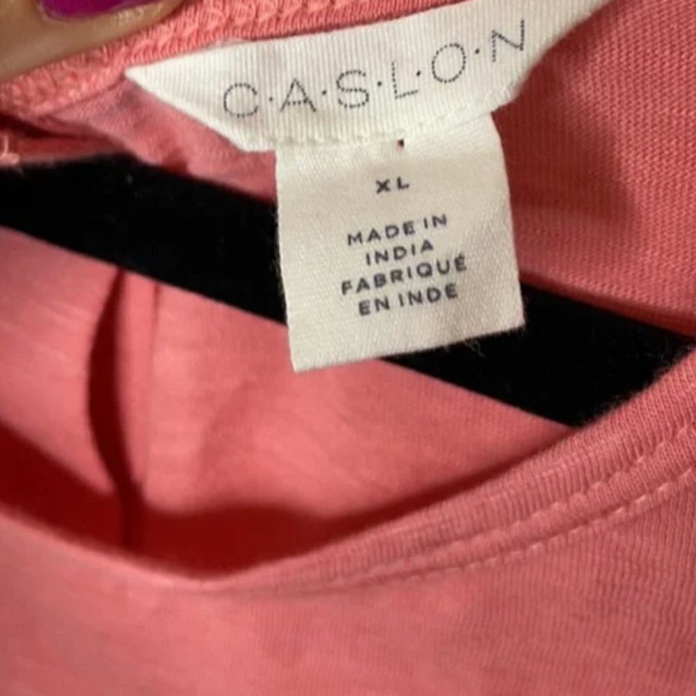 NWT Caslon Pink Blossom Flutter Sleeve Top - Picture 7 of 11